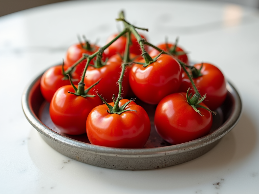 Fresh red cherry tomatoes